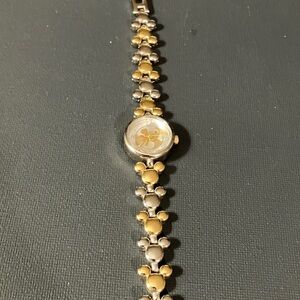 Rare Vintage Walt Disney SII Mickey Mouse Silver and Gold Watch
